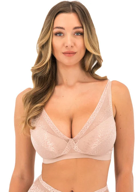 plus-size sports bra with high-impact supportEnvisage Natural Beige Non Wired Bralette