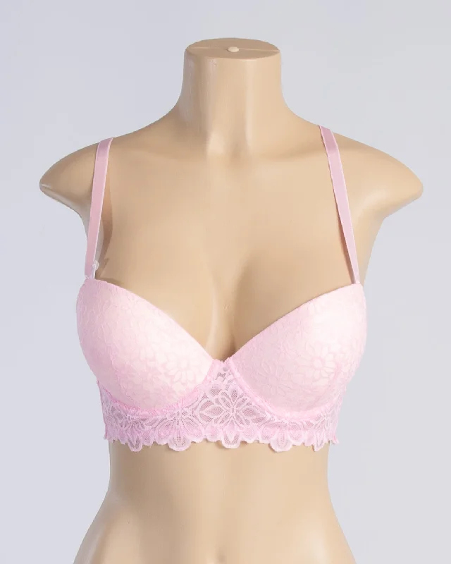 lace trim underwire bra for everyday wearNothing To Lose Longline Bra