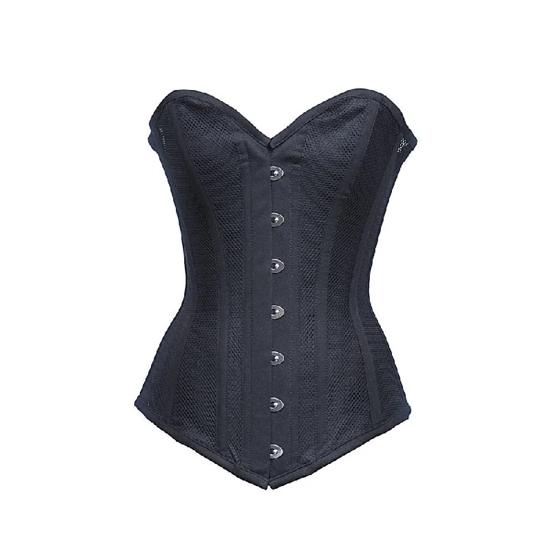 plus-size waist cincher with lace overlayDaenerys Longline Overbust Corset