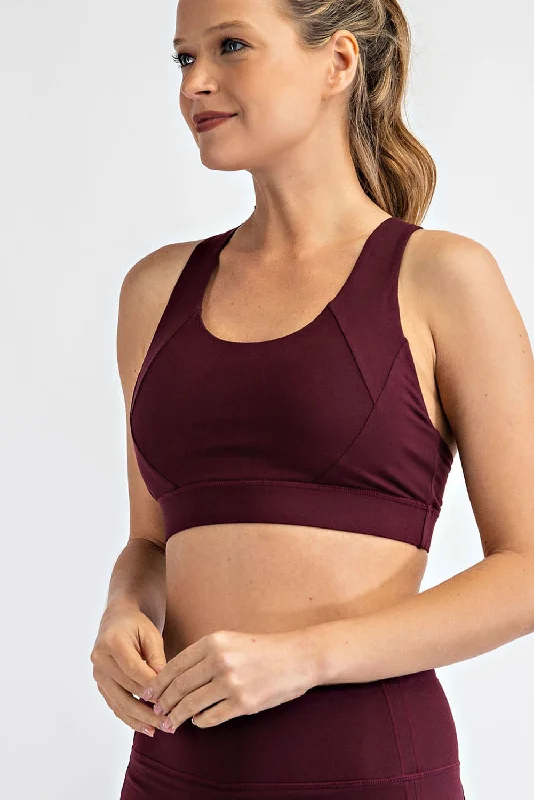 wireless bra for daily wearACTIVE CRISS CROSS SPORTSBRA (cassis)