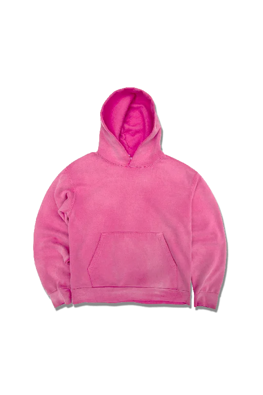 Women's Hooded Sweatshirts with Ribbed WaistExclusive Recess Hoodie - Faded Carmine Rose