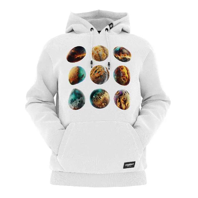 Women's Hooded Sweatshirts with Velcro ClosureGlobes Hoodie