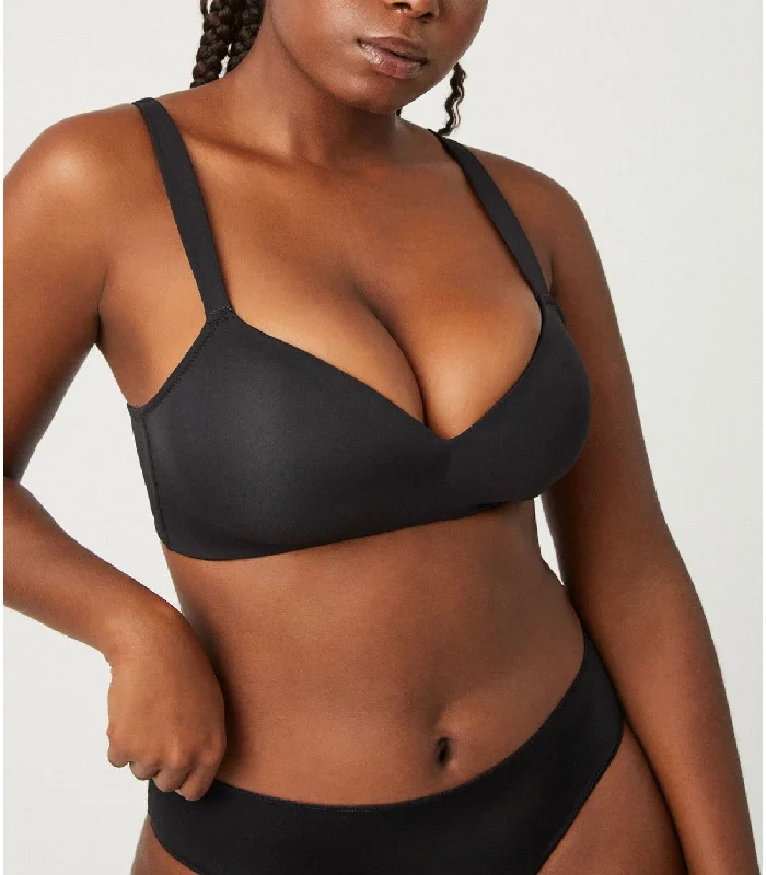 plus-size underwire bra with padded cupsSujetador sin aros y con relleno YSABEL MORA