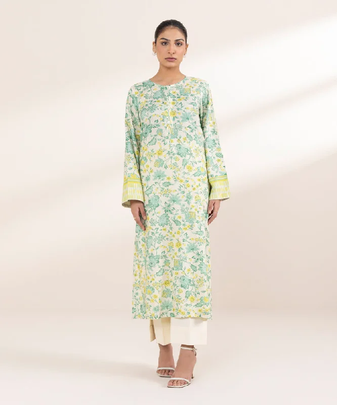 women's pajamas with a modern twistPrinted Linen Shirt