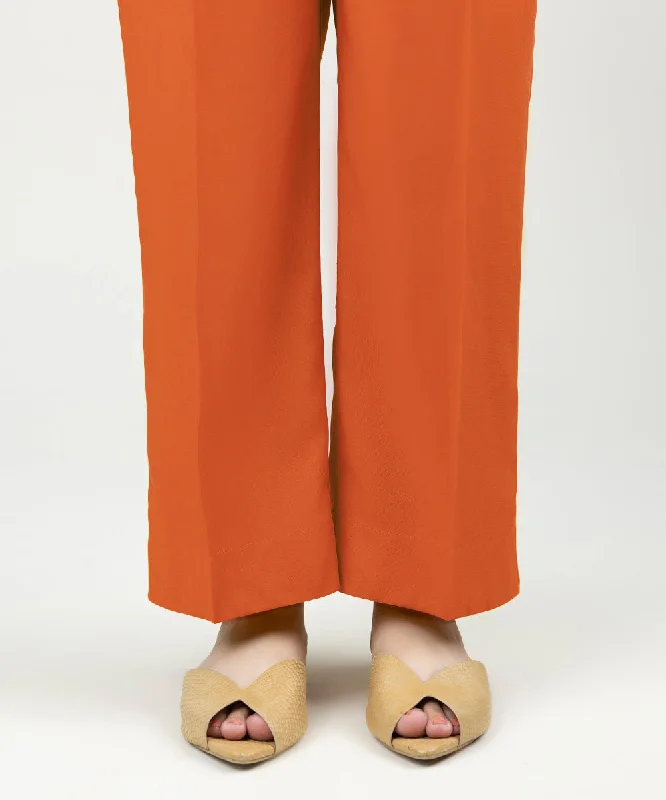 women's pajamas with a touch of elegance and sophisticationSolid Linen Straight Pants