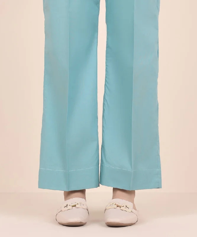 women's pajamas with snap buttonsSolid Cambric Straight Pants