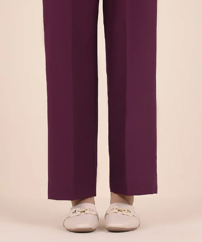 affordable women's pajama setsSolid Cambric Straight Pants