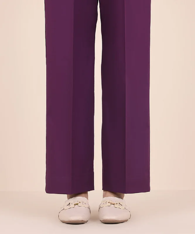 women's pajamas with a classic designSolid Cambric Straight Pants