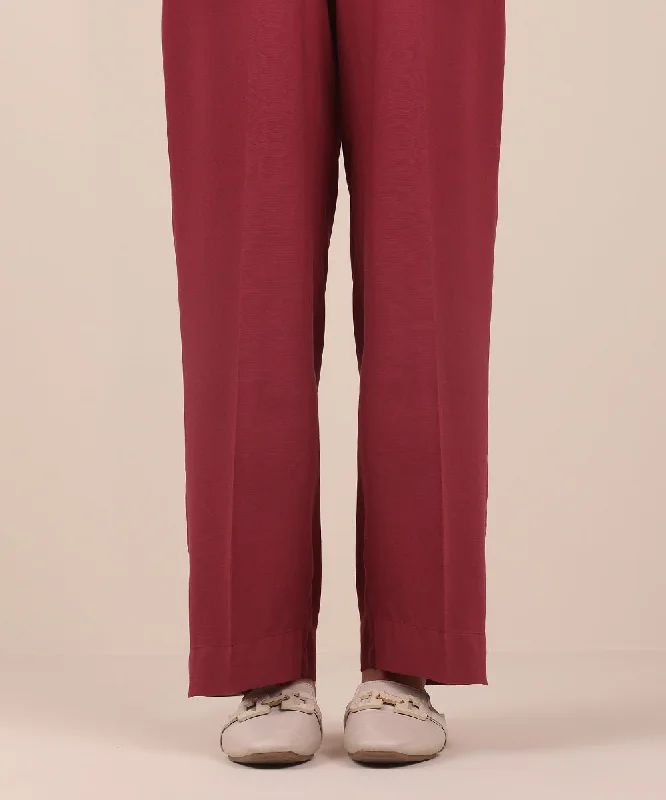 women's pajamas with a modern twistRaw Silk Straight Pants