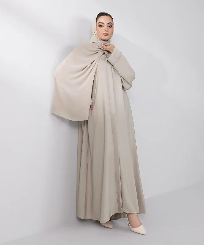 women's pajamas with a touch of eleganceEmbroidered Button Through Abaya